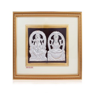 Lord Ganesha And Lakshmi Photo Frame