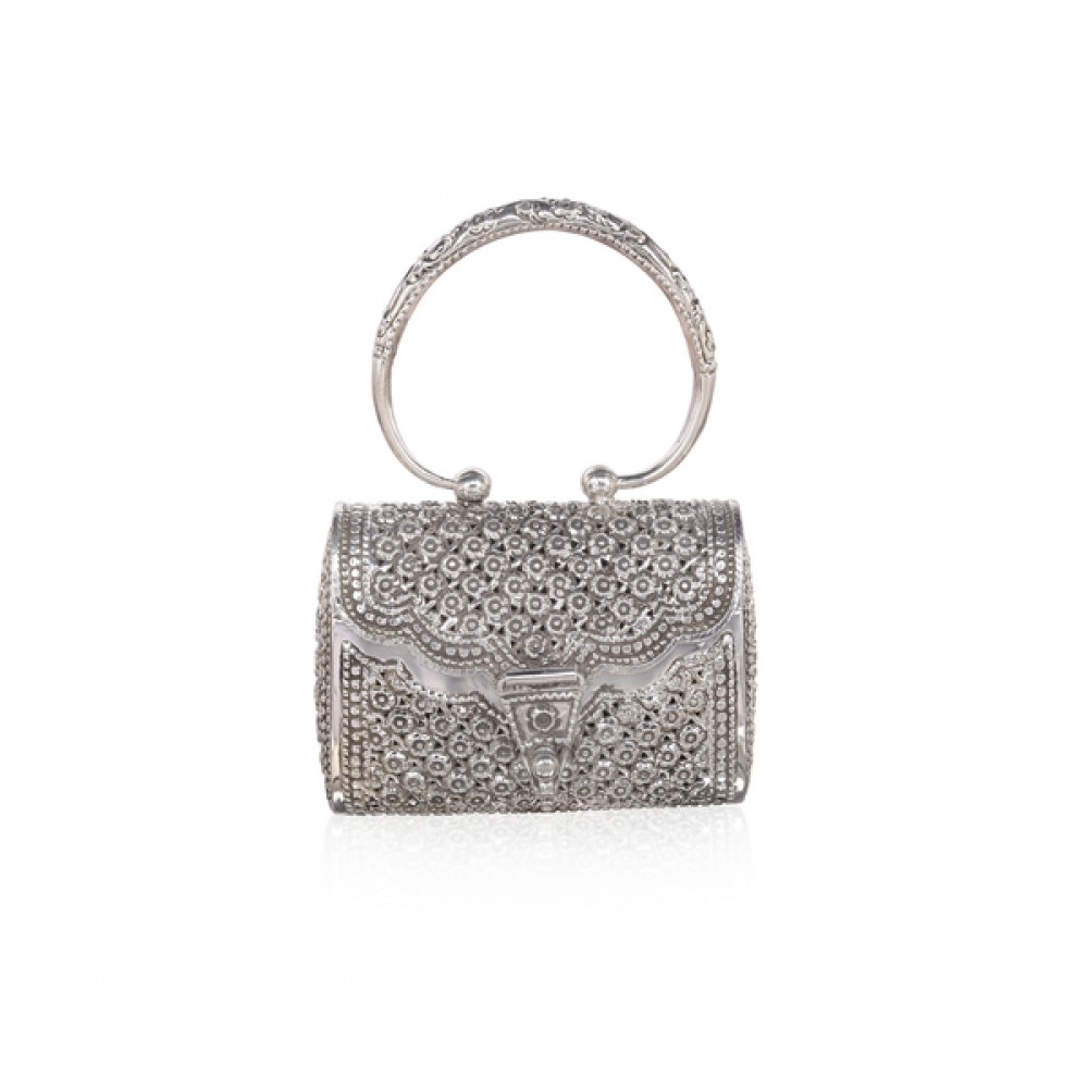 Buy Pure Silver Clutch With Handle in Fine Nakashi & Gemstone Handmade Clutch  Bag Silver Bag Best Gift for Her Minimalist Bridal Clutch Online in India -  Etsy