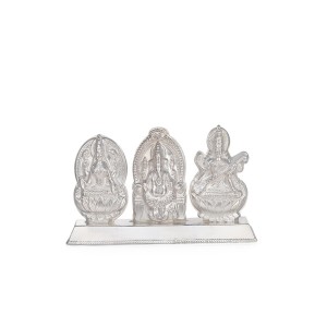 Light Weight Ganesha Lakshmi & Saraswati Idol